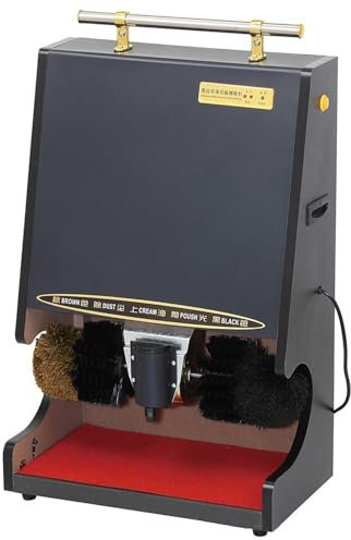 ZHJOPP Intelligent shoes cleaner polisher- Electric Shoe Shine Machine, Ideal for Family, Hotel, Bank, Lobby and Commercial Use Home Shop (B)