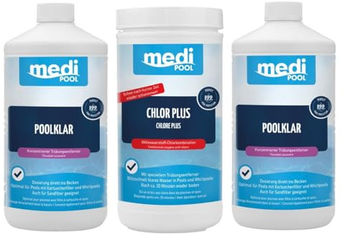 Medipool Spar-Set Chlor Plus 1 kg und Pooklar 2X 1 L