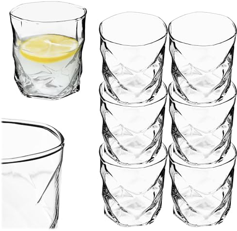KADAX Lot de 6 verres à eau, à cocktail, à jus, à jus, à eau et cocktails, 330 ml