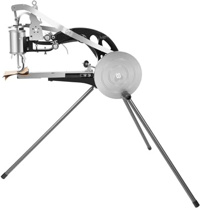 KANBCNG Handschuster-Schuh-Reparatur-Maschine Boden Stehend Ledernähmaschine Maximale Stichbreite 6mm Schnittdicke 3-5mm Halb-manuell Schuhreparaturmaschine Schuhe-Reparatur Handnähmaschine