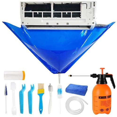 Klimaanlagen-Reinigungsset – Klimaanlagen-Waschservice-Tasche | 1 Set Ac Miini Split Cleaner Kits | Wandmontierter wasserdichter Staubreiniger Schutz für Haushalt, schützt und Wasser