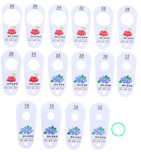 Ciieeo Medidor Diámetro Fruta Plástico para Cerezas y Arándanos Herramienta Precisa para Clasificación y Calibrado de Frutas Mercados