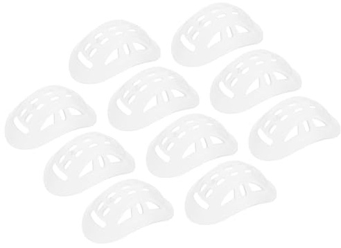 DEARMAMY 10pcs Helmet Chin Cushions Rubber Hard Hat Accessories for Vented Safety Helmets Lightweight Chin Pads for Enhanced Stability and Slip Prevention in Outdoor Work