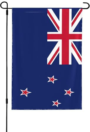 Drapeau de la Nouvelle-Zélande pour jardin d'automne double face, décoration saisonnière durable pour décoration de porche