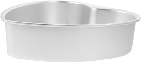 NOLITOY Molde para Pastel en Forma de Corazón 10 Cm Base Extraíble de Metal Antiadherente para Hornear Tartas y Repostería en Cocina Doméstica y Profesional