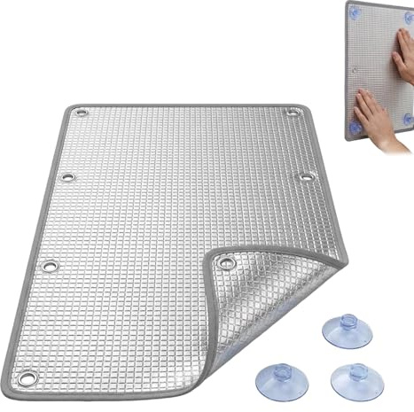 Générique Film Isolation Thermique en Aluminium Réfléchissant pour Fenêtre, Pare Soleil Fenetre Maison, Panneau de Protection Solaire Anti Chaleur, Véranda, Fenêtre, Bureau, Salle De Bain