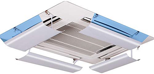 Air Conditioner Deflector for Ceiling Central Air Conditioning,Prevent The Air From Blowing Straight,Angle Adjustable,Suitable for 54-84cm,Lightweight Plastic Material(one piece)