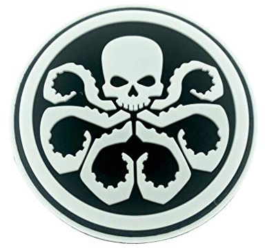 Hydra Im Dunkeln Leuchten PVC Airsoft Paintball Klettverschluss-Flecken Kader Patch