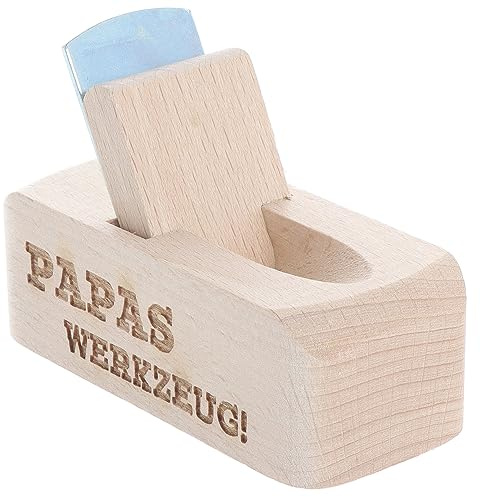 Spruchreif · Flaschenöffner aus Holz mit Gravur · Bierhobel mit Spruch · perfektes Männergeschenk (Papas Werkzeug)