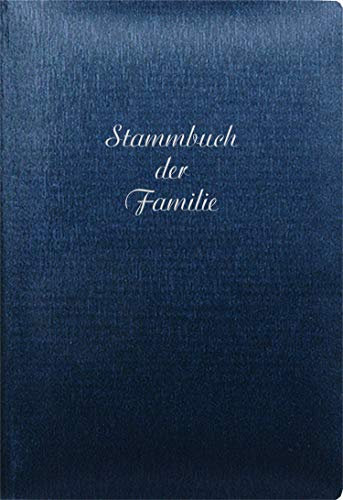 Stammbuch Adria, Metallicfolie, dunkelblau, Silberprägung, Stammbuchformat