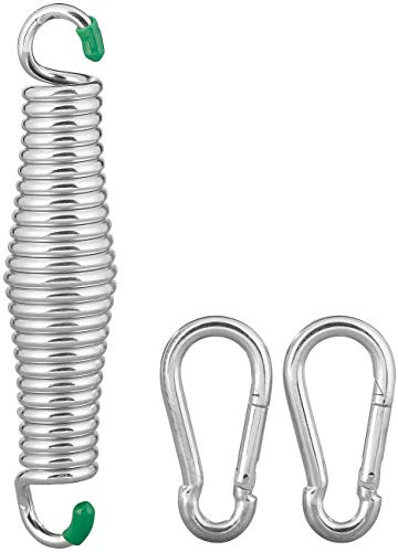 Semptec Urban Survival Technology Pluma: Resorte oscilante para Silla Hamaca y tapete, 2 mosquetones, hasta 120 kg (Pluma por Silla Colgante)