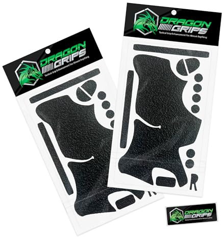 Dragon Grips PS4 Controller Grip Set Controller Accessories ps4 Controller Grip Black Textured Rubber mod Pack Including Paddles, Trigger Control ps4 Controller mods (Black 2pack)