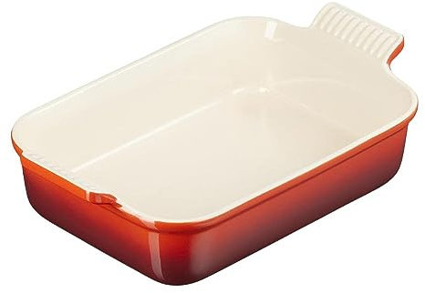 Le Creuset Pirofila rettangolare Tradition in gres vetrificato, 26 cm, 2.4 L, Ciliegia, 71102260600001