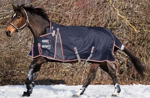 BNALU Verdicken Abschwitzdecke fürs Pferd ist atmungsaktiv Transportdecke Weidedecke Winterdecke Winterbaumwolle Weich und warm Reitausrüstung Outdoordecke (Size:115CM)
