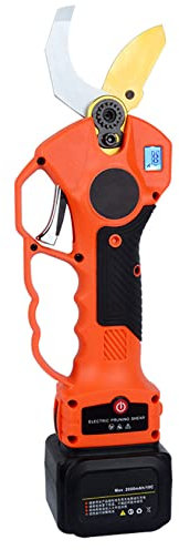 XDLYWUZIQ Elektrische Astschere, Akku-Gartenschere 40 Mm Schnittdurchmesser Mit 2 Akkus, Effiziente Buschschere Für Rosen, Obstbäume, Äste