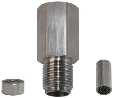 Lambdasonde Diagnosesonde Sauerstoff O2 Sensor M18X1.5 Extender Spacer Adapter Bung Katalysator CEL Eliminator Check Engine Licht Auto Zubehör o2 Sauerstoff Sensor (Farbe : B-With filter)
