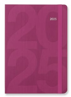 Letts of London Block A6 Wochenansicht 2025 Terminplaner – Rosa