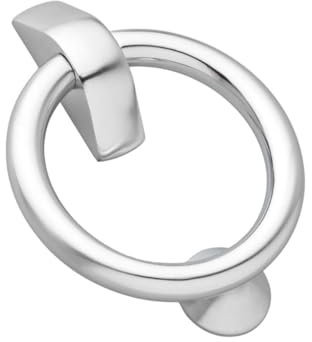 Hardware Solutions - Ring Door Knocker - Satin Chrome - 110 x 143mm