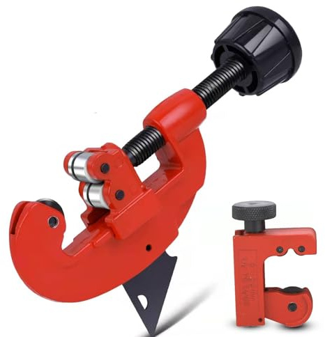 Metal Pipe Cutter Tool, 2PCS Tube Cutter Tool for Metal Pipe, Heavy Duty Steel Blade Tubing Cutter Tool Aluminium Alloy G Type Pipe Cutters Plumbing for Industry