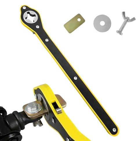 povtii Car Jack Ratchet Wrench, 360 Degree Swivel Tire Wheel Jack Ratchet Wrench, Tire Wheel Jack Lift Speed Handle Tool Suitable for Vehicle SUV Truck, Universal Car Accessories
