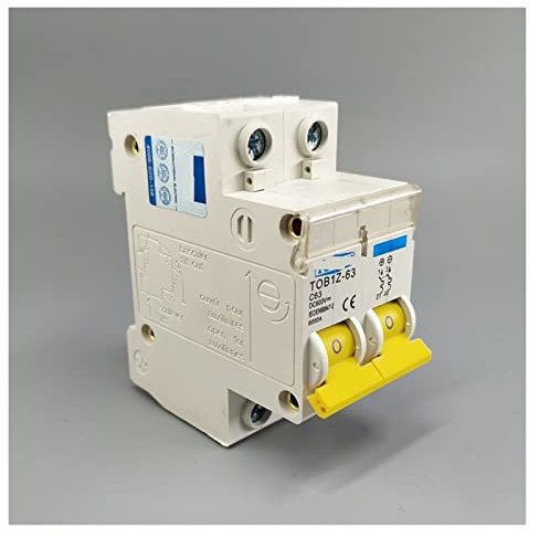 MRANADLDF Fusible 2P DC 600V Disjoncteur MCB Courbe C Fusible à Courant continu unipolaire for PV(2P 20A)