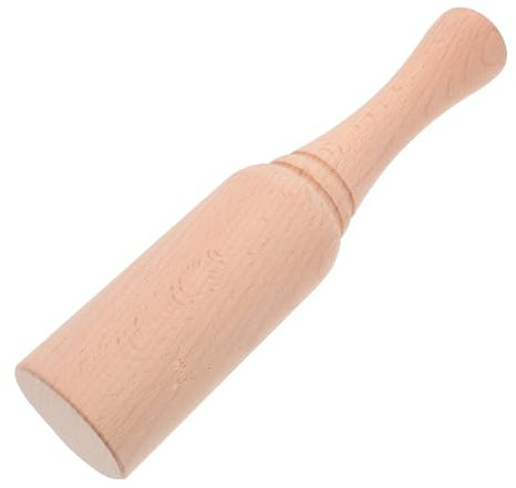 OKUMEYR Wooden Hammer for Leathercraft and Woodworking Hand Carved Leather Grip for DIY Projects and Carpenters