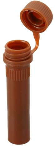 Tubes de microcentrifugeuse de 500pcs avec capuchon instantané, 1,5 ml de tube à centrifugeuse à centrifugeuse avec un couvercle instantané pour le laboratoire de polypropylène (Flat Bottom, Brown)