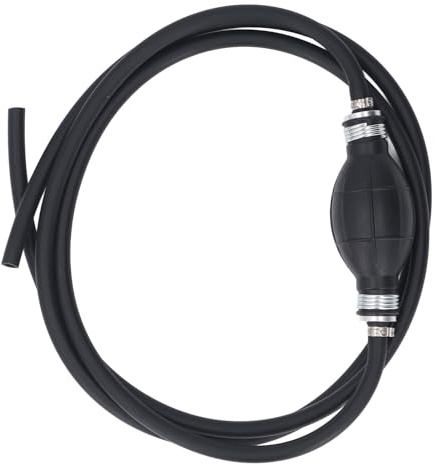 DUIMIMI Pompe de transfert de carburant du manuel, pompe à siphon à main avec tuyau de caoutchouc NBR flexible pour l'eau et l'huile, pour l'automobile, le bateau, la moto (6 mm)