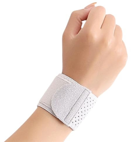 Mocturnity Braccialetti Fitness, Polsini Fitness, Protezioni Polsi, Bendaggi Traspiranti, Cinghie Grigio