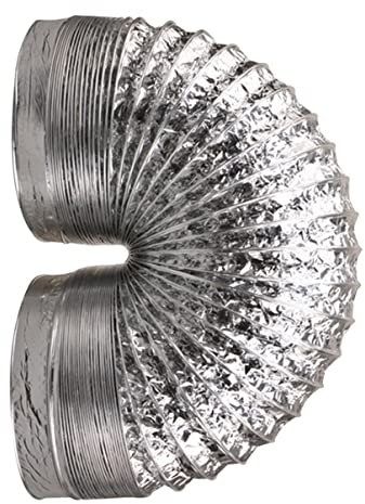 DIYEAH Retractable Air Duct High Temp Resistant Aluminum Foil Exhaust Vent Hose HVAC Ventilation System