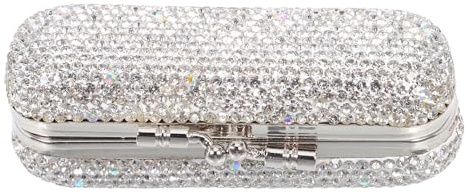 GLEAVI Organizzatore per rossetto: mini porta rossetto con strass per borsa - custodia organizer portatile per viaggi - scatola di immagazzinaggio compatta per proteggere ed esporre