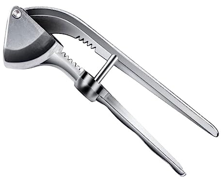 IWOWHERO Spremiaglio Professionale in Acciaio Trituratore Aglio Manuale Compatto e Leggero Uniformi per Pasta Daglio Fine Accessorio da Cucina Facile da Usare e Conservare