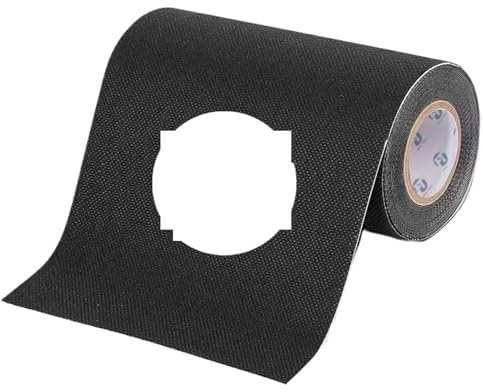 ZYFHYU Bande de Couture pour Gazon Synthétique Ruban adhésif for Gazon synthétique, for Piste et Terrain, for Connexion de Tapis Jardin, Fournitures Jardinage décoratives(Black,100mmx3.0m)