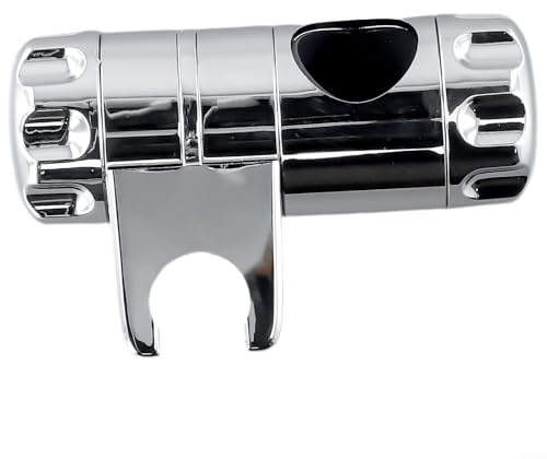 Duschkopfhalter, verstellbare 25 mm Gleitstangenhalterung für Chrom-Duschstange, Befestigung für Handbrause, stabile ABS-Konstruktion, Badezimmer-Upgrade-Lösung
