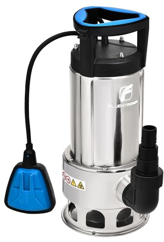 1HP 4000GPH Submersible Sump Pump Stainless Steel, Auto/Manual Control with 26-Foot Cord, Drain Clean/Dirty Water for Basement Flood Cellar Pool Pond Garden Hot Tub