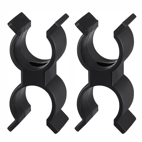 2 soportes de clip para barco, clips de abrazadera de doble tubo para yates, barcos, caravanas, barandillas, escaleras