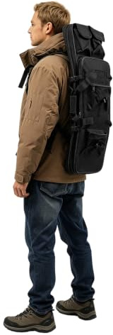 Sac tactique, 81 x 24 cm, sac de transport, sac à dos, sac de transport | Sac de rangement pour détecteur de métaux - Universel - Étanche - Pour fitness, entraînement, aventure