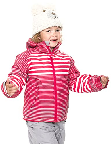 Trespass barn Oakle Tp75 jacka Raspberry/White/Platinum Print Size 11/12