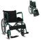 Mobiclinic®, Sedia a rotelle, Auto-propulsa, Carrozzina pieghevole, Alcazaba, Seduta 46 cm, Sistema per superare i cordoli, Braccioli imbottiti, Poggiapiedi ribaltabili, Leggera, Freno sulle ruote