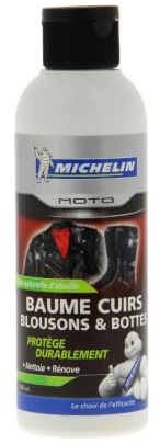 MICHELIN Baume Cuir Moto 200 ML – Nettoie, Nourrit et Protège