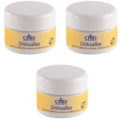 CMD Teebaumöl Zinksalbe 15 ml Paste gegen unreine Haut Problemhaut Akne (3 Stück)
