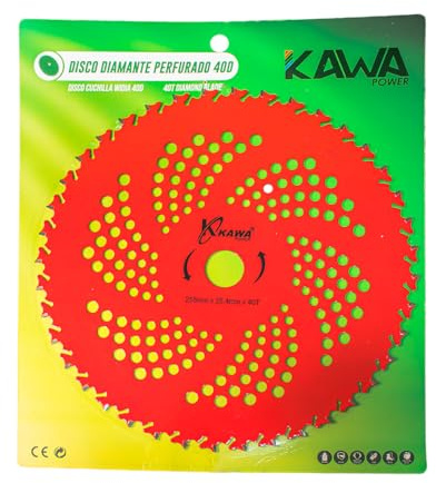 Kawapower - Disco cuchilla de Widia con 40 puntas para desbrozadora