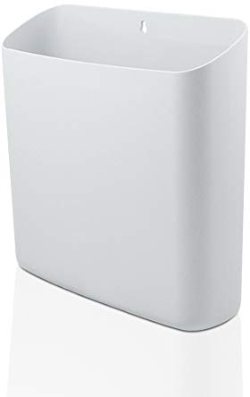 Picowe Magnetic Laundry Storage, Large Lint Holder Bin, Space-Saving Trash Container Hanging on Dryer, Washer or Wall Mount (Gray White)