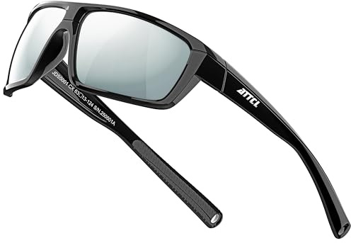 ATTCL Sonnenbrille Herren Polarisiert Sports UV400 Leicht Wrap-Around TR90 | HD TAC Linse, Blendschutz, Rutschfeste Tempel, Außensport, Autofahren, Angeln, Golf, Laufen, 23g, Cat 3