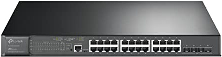 TP-LINK TL-SG3428XMP switch Gestionado L2+ Gigabit Ethernet (10/100/1000) Energía sobre Ethernet (PoE) Negro