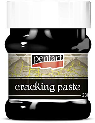 Zita`s Creative Krakelierpaste 230ml - schwarz. Vintage Effekt, Reisspaste, Cracking Paste