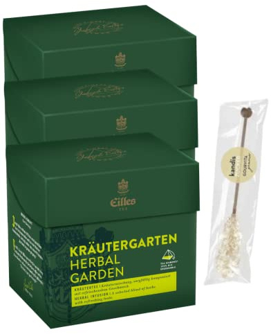 3er-Set TEA DIAMONDS Kräutergarten von Eilles mit Gourvita Moments Kandisstick