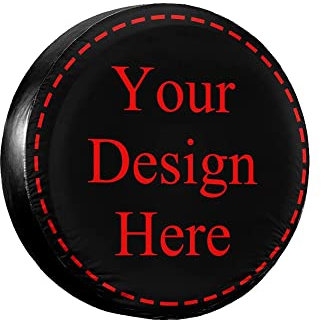 Godmoy Personalisierte Reifenabdeckungen Personalisierte Foto Reserveradabdeckungen Sie Ihr Eigenes Bild/Text Hinzu wasserdichte Staubdichte Universal Reserveradabdeckungen