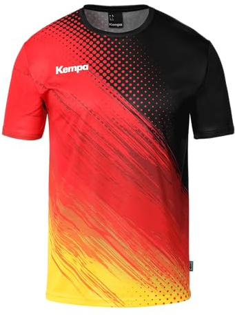 Kempa Poly Shirt Team Germany T-Shirt mit Deutschland-Muster Sport-Shirt