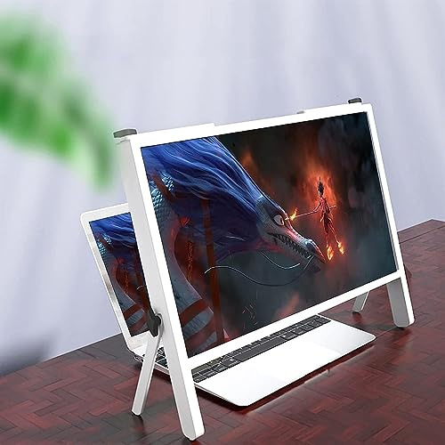 ELzEy Screen Magnifier For Computer Monitor, Ultra-Clear Blu-Ray 3X Magnifying Lens, Portable Amplifier Desktop, Perfect For Olders